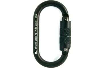 Image of Fusion Ovatti Steel Oval Carabiner, Black 101942