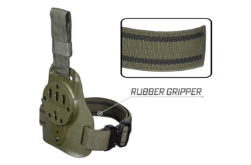Image of G-Code MULE ISS Carry Platform w/ Plastic Buckle Leg Strap, Black, GCA77-PB-BK