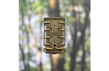 Image of G-Code Pistol Soft Shell Scorpion Tall Mag Carrier w/ Belt Loop, Ambidextrious, OD Green Frame/OD Green Shell, Tall, SS-P1-LOOP-GNGN