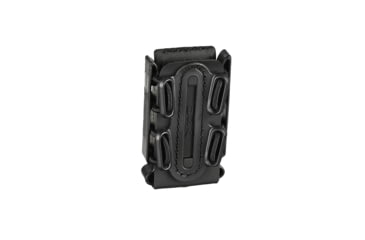 Image of G-Code Pistol Soft Shell Scorpion Mag Carrier w/ P1/P2/P3 Molle and Belt Mounts, Ambidextrious, Black Frame/Black Shell, Short, SS-P2-123-BKBK