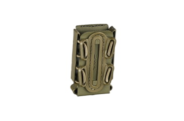 Image of G-Code Pistol Soft Shell Scorpion Mag Carrier w/ P1/P2/P3 Molle and Belt Mounts, Ambidextrious, OD Green Frame/OD Green Shell, Short, SS-P2-123-GNGN