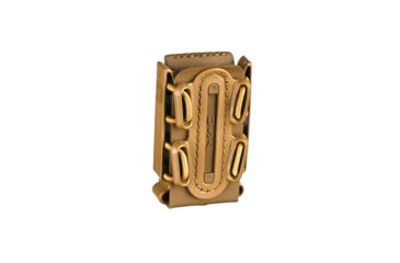 Image of G-Code Pistol Soft Shell Scorpion Mag Carrier w/ P1/P2/P3 Molle and Belt Mounts, Ambidextrious, Tan Frame/Tan Shell, Short, SS-P2-123-TNTN