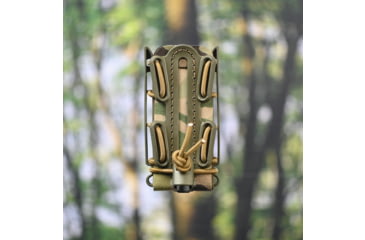 Image of G-Code Pistol Soft Shell Scorpion Tall Mag Carrier w/ Cobra Paddle, Ambidextrious, OD Green Frame/Tan Shell, Tall, SS-P1-COBRA-GNTN