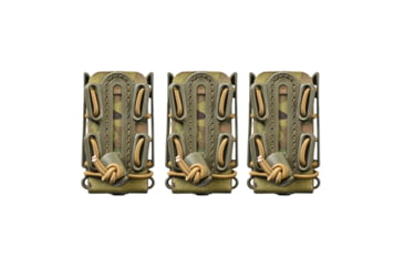 Image of G-Code Pistop Soft Shell Scorpion Tall Mag Carrier w/ P1/P2/P3 Molle and Belt Mounts, Pack of 3, Ambidextrious, Green Frame/Multicam Green Shell, Tall, SS-P1-3PK-123-GNMC