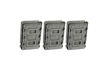 Image of G-Code Rifle Soft Shell Scorpion Mag Carrier w/ R1/R2/R3 Molle and Belt Mounts, Pack of 3, Grey Frame/Grey Shell, Rifle, SS-R1-3PK-123-GYGY