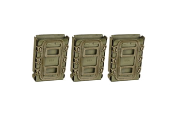 Image of G-Code Rifle Soft Shell Scorpion Mag Carrier w/ R1/R2/R3 Molle and Belt Mounts, Pack of 3, OD Green Frame/OD Green Shell, Rifle, SS-R1-3PK-123-GNGN