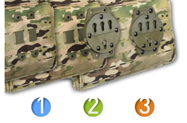 Image of G-Code RTI Battle Belt MOLLE Adapter, Tan, GCA87-CT