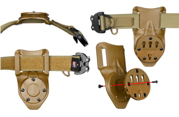 Image of G-Code RTI DUTY Mount Belt Slide, 2in Belts, Tan, GCA30-2-CT