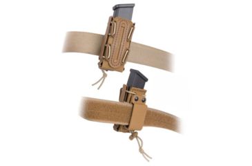 Image of G-Code Soft Shell Scorpion Pistol, Tall, Belt Loop, Ambidextrious, Green On Black, SS-P1-LOOP-GNBK