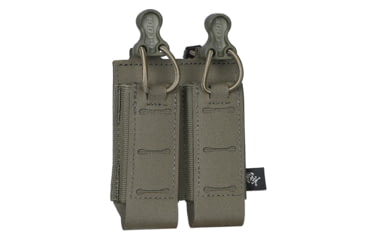 Image of G-Code SYNC PM-D Double Pistol Magazine Carrier w/ P1/P3 Molle and Belt Mounts, Ranger Green, SYN-PMD-13-RG