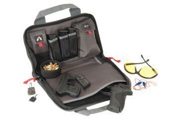 Image of GPS Double Pistol Case, 13in, Nylon, Black, GPS-1308PC