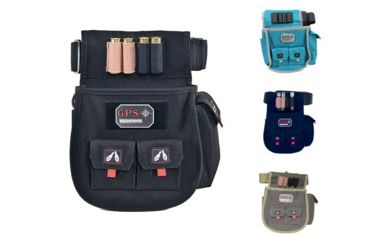 Image of G. Outdoors Products Adjustable Deluxe Shell Pouch, Black, Blue, Dark Blue, Olive, Rifle Green/Khaki