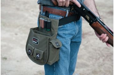 Image of GPS Wild About Hunting Adjustable Deluxe Shell Pouch, Olive GPS-1093CSP