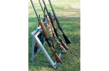 Image of GPS Wild About Hunting Camp Metal Gun Stand- Holds 13 Shotguns, Gray GPS-3031MGS