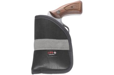Image of GPS Compact Pistol Pocket Holster, Non-slip Material, Black, GPS-455PHB