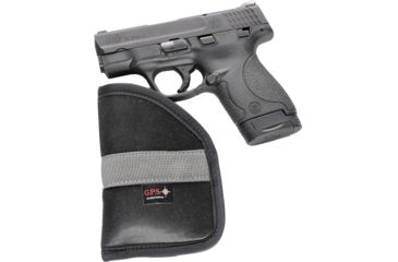 Image of GPS Compact Pistol Pocket Holster, Non-slip Material, Black, GPS-455PHB