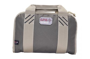 Image of GPS Double Pistol Case, 13in, Nylon, Rifle Green Khaki, GPS-1308PCRK