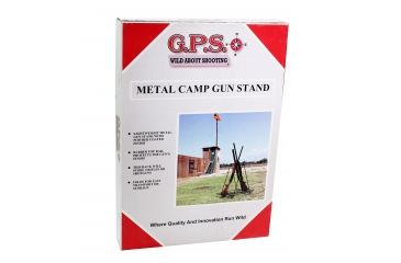 Image of GPS Portable Metal Camp Gun Stand, Rubber Top Rail, 9-Gun Capacity, Gray, GPS-3524MCS