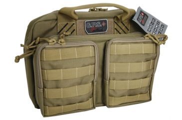 Image of GPS Tactical Quad +2 Pistol Case, Tan, GPS-T1312PCT