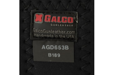 Image of Galco Ambidextrous Ankle Calf Strap Leather Holster, Black, ACSB