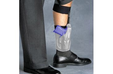 Image of Galco Ankle Glove Leg Strap in use