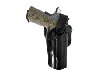 Image of Galco APO Strongside/Crossdraw Belt Holster, Colt 5in 1911, Right, Black, APO212RB