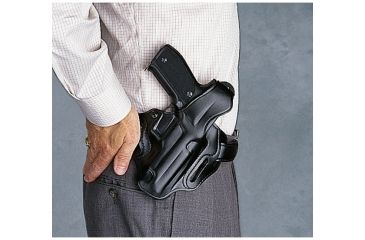 Image of Galco Cop 3 Slot Holster Left Hand - Black CTS287B