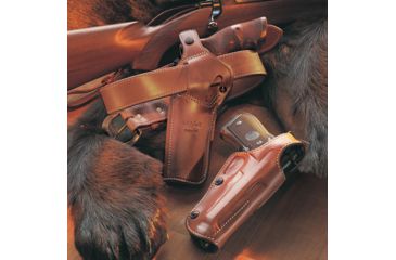 Image of Galco Phoenix Strongside/Crossdraw Leather Belt Holster, Smith &amp; Wesson 29/327/625/629 N-Frame Revolver 5in, Tan, PHX124