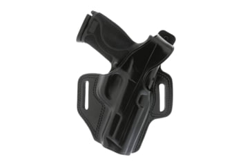 Image of Galco Fletch High Ride Premium Steerhide OWB Belt Holster, SIG-SAUER M18, SIG-SAUER M18 W/Red Dot, SIG-SAUER M18 w/wo red dot, Black, Right, FL822RB