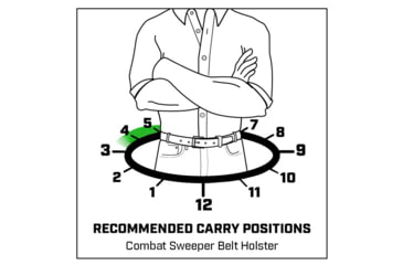 Image of Galco Combat Sweeper Premium Steerhide OWB Belt Holster