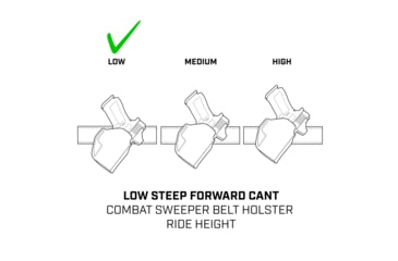 Image of Galco Combat Sweeper Premium Steerhide OWB Belt Holster