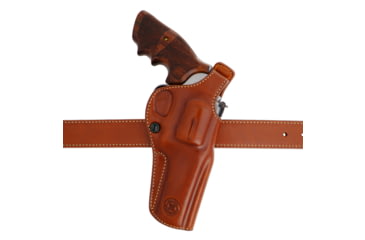 Image of Galco Masterbilt RevSolution Premium Steerhide OWB Belt Holster,Manurhin Mr73 4in, Ruger Security Six 4in, Ruger Service Six 4in, Black