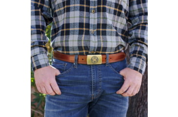 Image of Galco SB30 1 1/2in Masterbilt Flat Back Buckle Holster Belt, Tan, 40in, SB30-40
