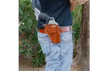 Image of Galco Speed Master 2.0 Leather OWB Belt Holster - Revolvers
