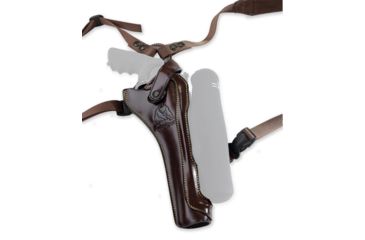 Image of Galco Kodiak Hunter Leather Shoulder Holster, Smith &amp; Wesson Model 460 X-Frame Revolver 8.375in/Smith &amp; Wesson Model 51 Revolver, Right Hand, Havana, KH172H