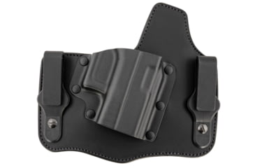 Image of Galco Kingtuk Deluxe Kydex/Leather IWB Holster, Glock 43, UniClip, Right Hand, Black, KT800RB