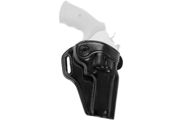 Image of Galco Masterbilt Revenger Premium Steerhide OWB Belt Holster, S&amp;W Model 27 N 4in, S&amp;W Model 28 N 4in, S&amp;W Model 29 N 4in, S&amp;W Model 629 N 4in, Right Hand, Black, REV126B