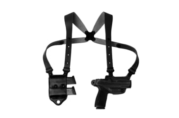 Image of Galco Miami Classic Ii Shoulder System Autos, Sig-Sauer P365 Fuse, Sig-Sauer P365 X-Macro, Right Hand, Black, MCII894B