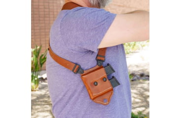 Image of Galco Miami Classic Ii Shoulder System Autos, Sig-Sauer P365 Fuse, Sig-Sauer P365 X-Macro, Right Hand, Tan, MCII894