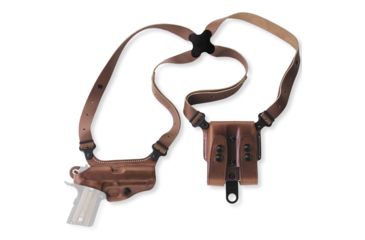 Image of Galco Miami Classic Shoulder Holster System, Left Hand, Tan, Colt 5 in 1911, MC213