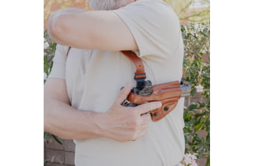 Image of Galco Optic Solution Premium Steerhide Colt 1911 3.5in, Dan Wesson 1911 5in, Kimber 1911 3in, Nighthawk 1911 5in, Ruger SR1911 5in Shoulder Holster