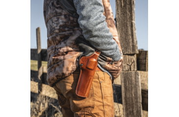Image of Galco Phoenix Strongside/Crossdraw Leather Belt Holster, Kimber K6S, 4in, Left Hand, Tan, PHX311