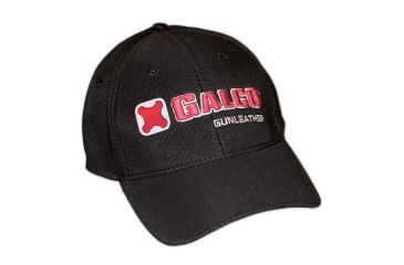 Image of Galco Plated Logo Cap Large Black HAT-GP-LG