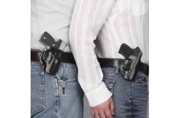 Image of Galco Stinger Belt Holster, Glock 43, Right Hand, Plain Finish, Black, SG850B