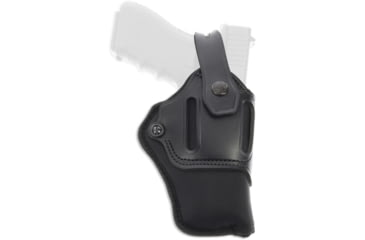 Image of Galco Switchback Strongside/Crossdraw Belt Leather Holster, Ambidextrous, Walther PPQ M2 4in, Black, SA8-45B