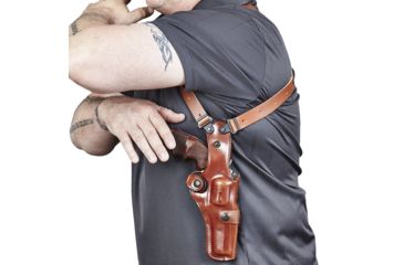 Image of Galco Vertical Shoulder Holster Component - Ambidextrous - Tan V202