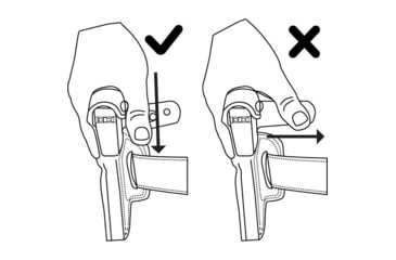 Image of Galco Gunleather Steerhide IWB Holster,Glock 19/Glock 23/Glock 32, Black, Right Hand, GAL-WB226RB