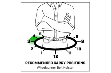 Image of Galco Wheel Gunner 2.0 Leather Belt Holster, Smith &amp; Wesson Model 586 L-Frame Colt King Cobra Revolver 4in, Ambidextrous Hand, Plain, Tan, WG2-104