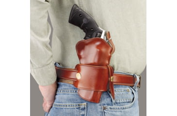 Image of Galco Wheelgunner Belt Leather Holster for 3 inch Taurus Judge