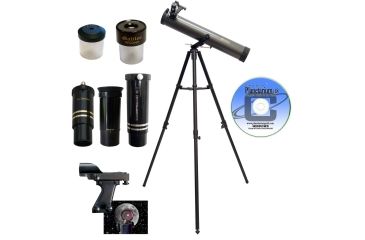 Image of USED Galileo 800x80mm Zoom Reflector Telescope Kit,Hammer Tone FS-80Z, EDEMO1